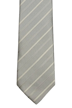 Çizgili 7 Cm Genişliğinde Ince Kravat