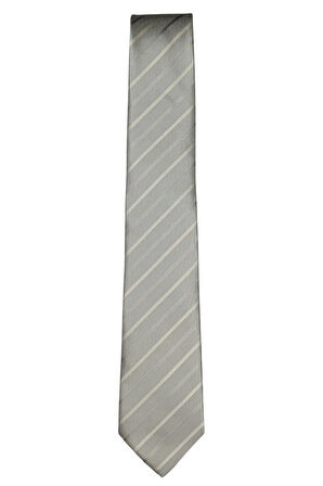 Çizgili 7 Cm Genişliğinde Ince Kravat
