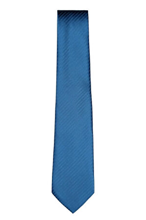 Mavi Çizgili Klasik Kravat