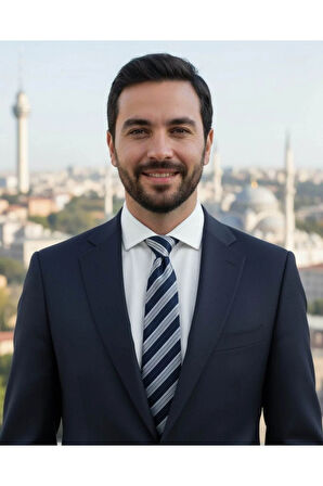 Gri Lacivert Çizgili 8 Cm Genişliğinde Klasik Kravat