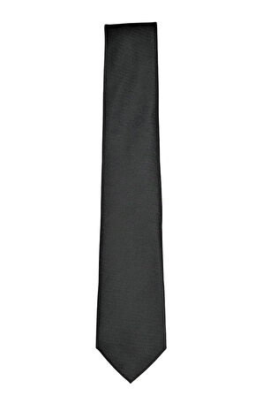 Kendinden Desenli Ince Kravat