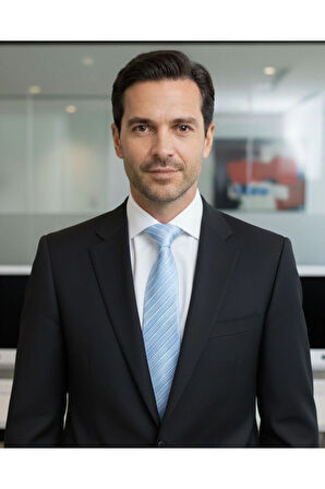 Açık Mavi Çizgili Klasik Kravat