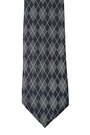 7 Cm Genişliğinde Baklava Desenli Ince Kravat