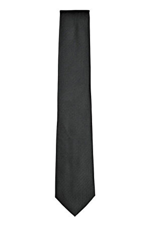 Kendinden Desenli Ince Kravat