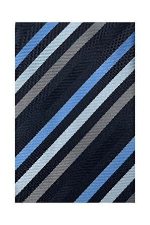 Mavi Çizgili Kravat Erkek