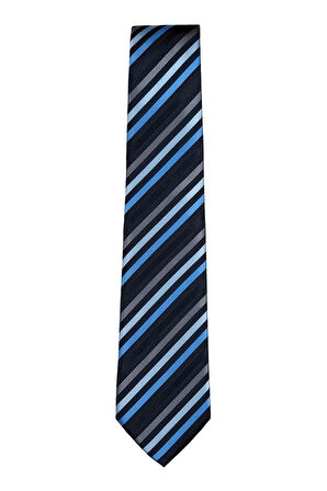 Mavi Çizgili Kravat Erkek