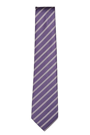 Mor Çizgili Şık Kravat