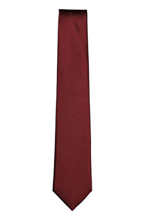 Kendinden Desenli Ince Kravat