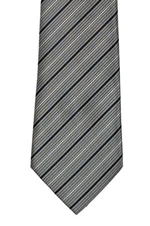 Gri Çizgili Klasik Kravat