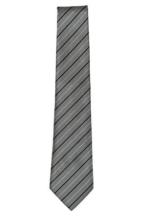 Gri Çizgili Klasik Kravat