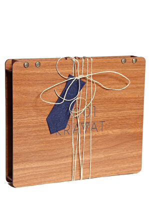 Ahşap Kutulu Ipek Kravat Ipek Mendil Metal Kol Düğmesi Bambu Çorap