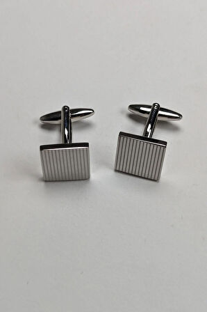 Mendilli Pembe Kravat Ve Kol Düğmeli Erkek Hediye Seti