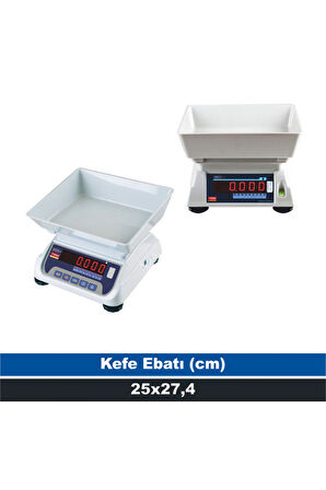 Eko 6 Kg 1 Gr Tartım Terazisi Çift Ekran (onaylı)