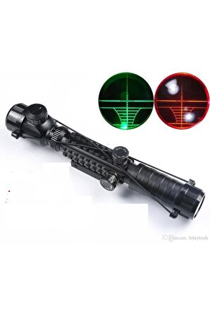 3-9x32 Eg Spike Zoomlu Av Tüfeği Dürbünü Tüfek Çift Işık Kaynaklı