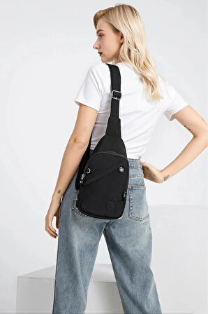 Krinkıl Kumaş Sırt ve Göğüs Çantası Suya Dayanıklı Kullanışlı