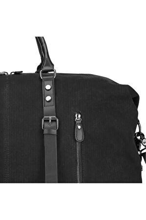 Kanvas Kumaş El ve Omuz Çantası Büyük Boy