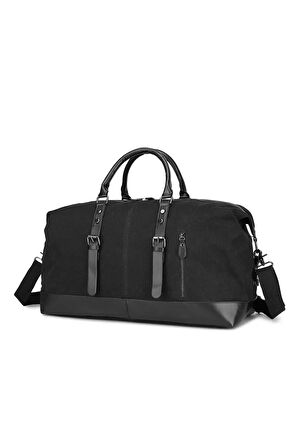 Kanvas Kumaş El ve Omuz Çantası Büyük Boy