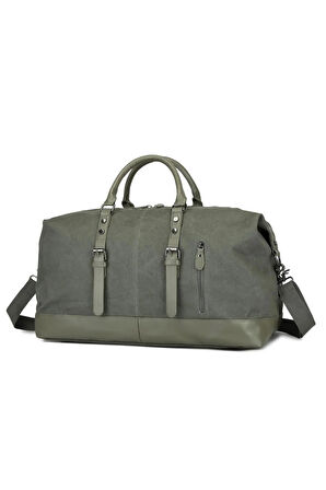 Kanvas Kumaş El ve Omuz Çantası Büyük Boy