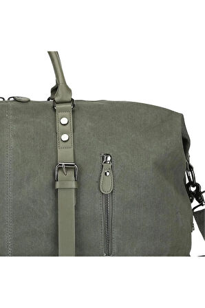 Kanvas Kumaş El ve Omuz Çantası Büyük Boy