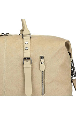 Kanvas Kumaş El ve Omuz Çantası Büyük Boy