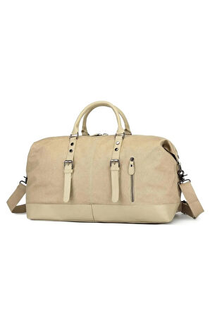 Kanvas Kumaş El ve Omuz Çantası Büyük Boy