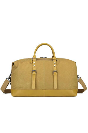 Kanvas Kumaş El ve Omuz Çantası Büyük Boy