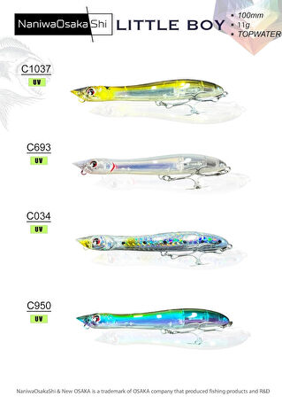 NANIWAOSAKASHI FAT MAN 135MM 26GR TOPWATER C034
