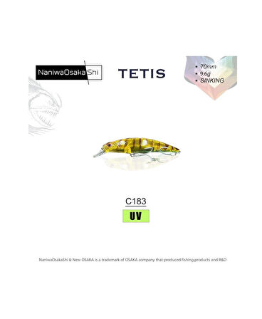 NANIWAOSAKASHI TETIS 70MM 9.6G SINKING C183