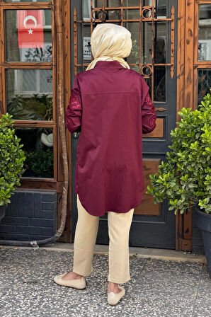 FUAT GÜRŞEN Tunik 25Y-3320 Bordo