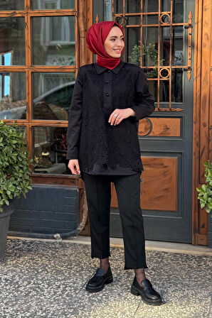 FUAT GÜRŞEN Tunik 25Y-3363-1 Siyah