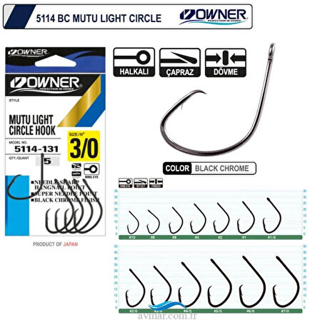OWNER 5114 BC NO.2/0 MUTU LIGHT