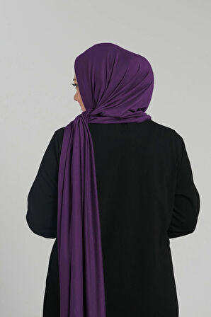 Mürdüm Pratik Hazır Geçmeli Şal Viskon Önü Süngerli Penye Şal 2202_07