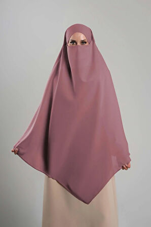 Gül Kurusu Pratik Hazır Geçmeli Tesettür Eşarp Krep Bağcıklı Sufle Hijab 2313_18
