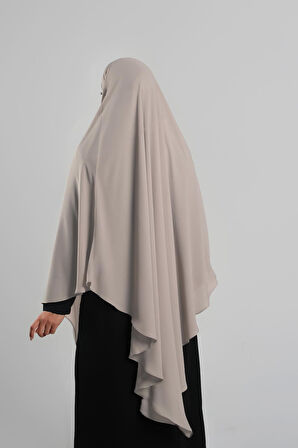 Sütlü Kahve Pratik Hazır Geçmeli Tesettür Eşarp Krep Bağcıklı Sufle Hijab 2313_26