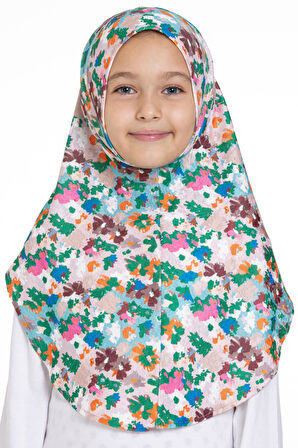 Zümrüt Pratik Hazır Geçmeli Genç Tesettür Bone Jakar Desenli Hijab 2408_37
