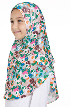 Zümrüt Pratik Hazır Geçmeli Genç Tesettür Bone Jakar Desenli Hijab 2408_37