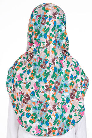 Zümrüt Pratik Hazır Geçmeli Genç Tesettür Bone Jakar Desenli Hijab 2408_37