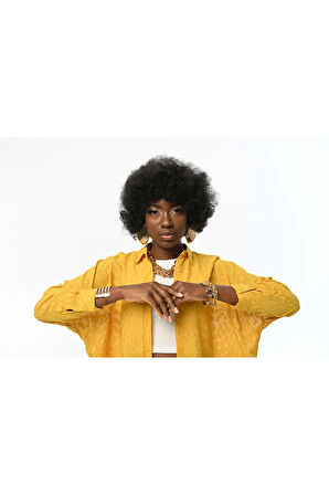 KADIN OVERSIZE DESENLİ ŞİFON İNCE GÖMLEK