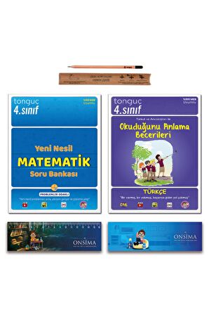 Tonguç 4. Sınıf Yeni Nesil Matematik Soru Bankası - Türkçe Okuduğunu Anlama Becerileri Set 2 Kitap