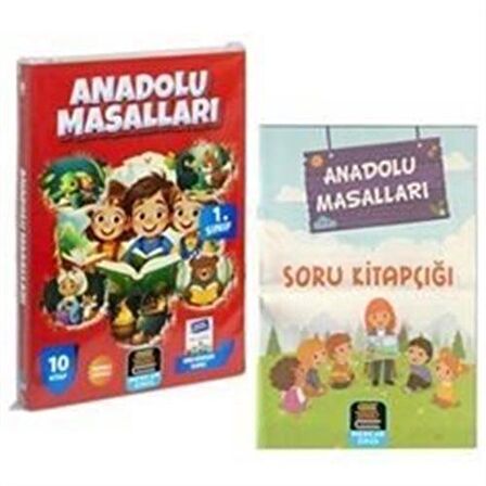 1. Sınıf Okuma Seti Anadolu Masalları 10 Kitap + Soru Kitapçığı İlaveli