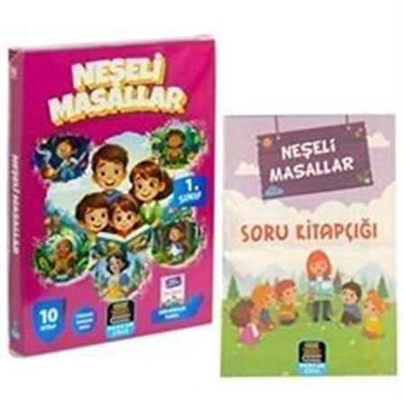 1. Sınıf Okuma Seti Neşeli Masallar 10 Kitap + Soru Kitapçığı İlaveli