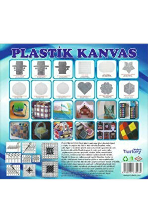 Plastik Kare Kanvas Beyaz (40x36 cm)