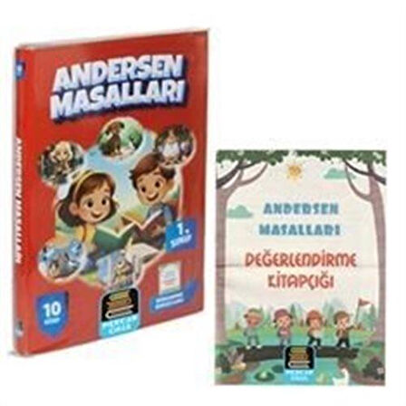 1. Sınıf Okuma Seti Andersen Masalları 10 Kitap + Değerlendirme Kitapçığı İlaveli / Hans Christian Andersen