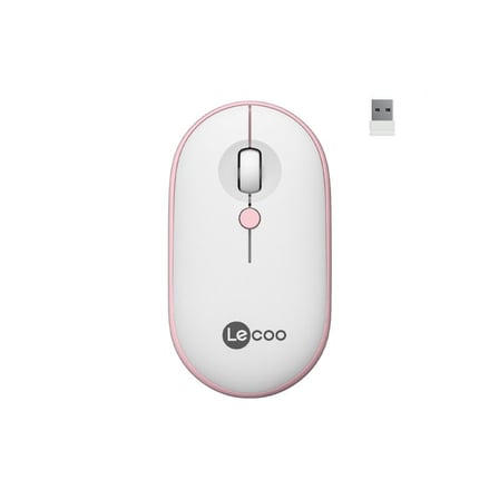 Lecoo Ws212 Kablosuz Optik Mouse 1600 Dpı Pembe