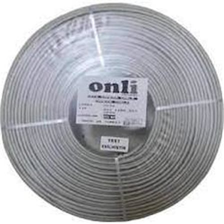 Onli ON-5002 2+1 PE 1x0,50 mini Coax 2x0,50mm 250 metre Dış Ortam CCA Kamera Kablosu
