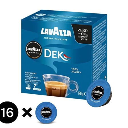 LAVAZZA  A MODO MİO DECAFFEİNATED KAFEİNSİZ KAPSÜL KAHVE 16 LI