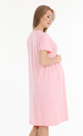 HAMİLE LOHUSA GECELİK PEMBE