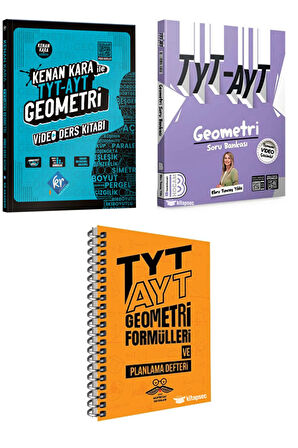 TYT AYT Geometri Video Ders Kitabı ve Soru Bankası Geometri Formülleri Planlama Defter Hediyeli Seti Benim Hocam Yayınları