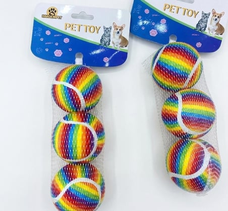 Pets Clup Tenis Topu Renkli 3'lü