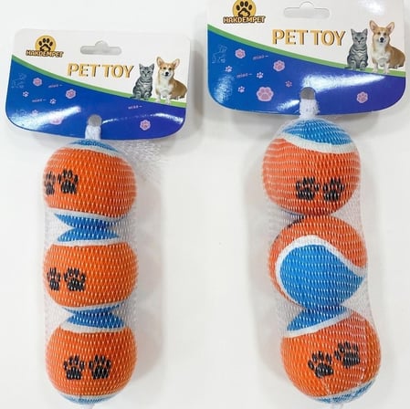 Pets Clup Tenis Topu Renkli 3'lü